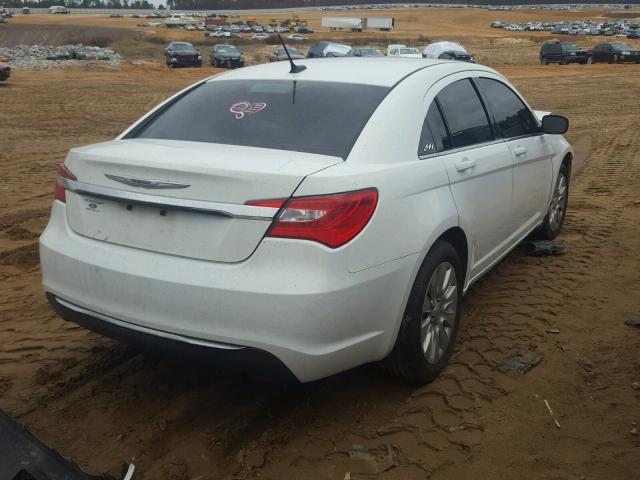 1C3CCBAB0EN213822 - 2014 CHRYSLER 200 LX WHITE photo 4