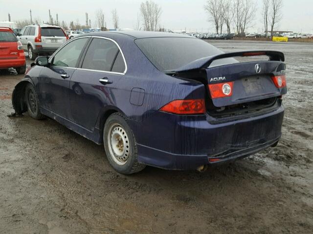 JH4CL96894C802863 - 2004 ACURA TSX BLUE photo 3