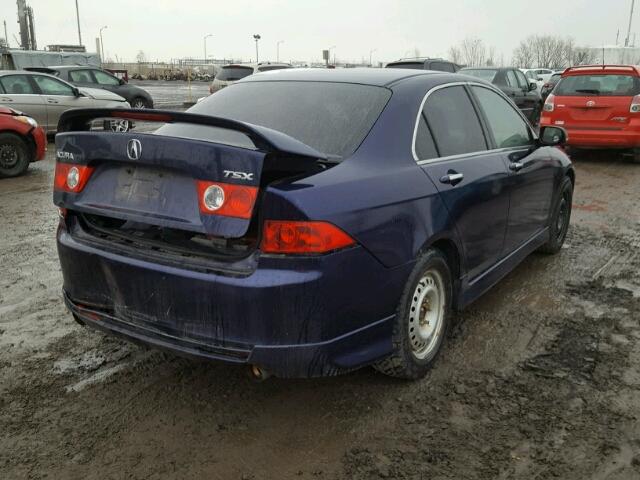 JH4CL96894C802863 - 2004 ACURA TSX BLUE photo 4