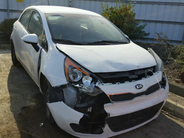 KNADN5A35D6310167 - 2013 KIA RIO EX WHITE photo 1