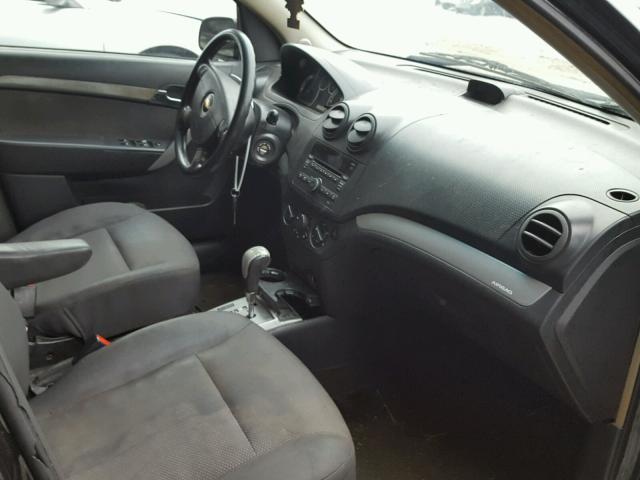 KL1TD5DE8BB198944 - 2011 CHEVROLET AVEO LS 黑色 照片 5