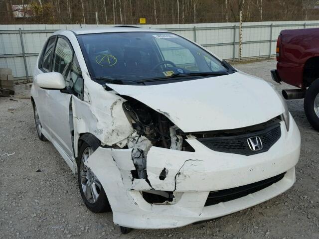JHMGE8H49AS014618 - 2010 HONDA FIT SPORT WHITE photo 1