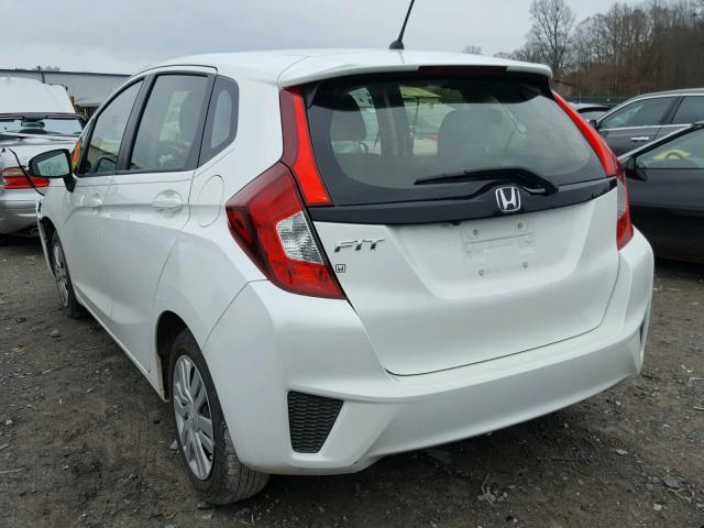 JHMGK5H51HS003039 - 2017 HONDA FIT LX WHITE photo 3