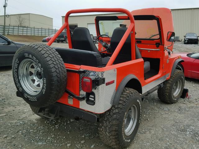 J9M93AH088737 - 1979 JEEP CJ-7 ORANGE photo 4