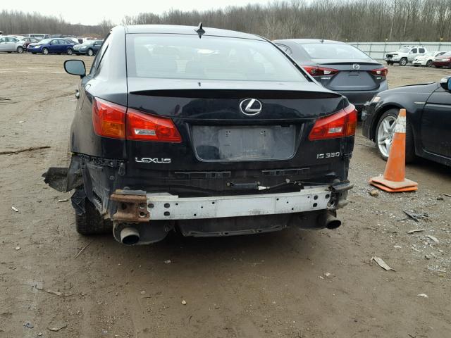 JTHBE262172009737 - 2007 LEXUS IS 350 BLACK photo 9