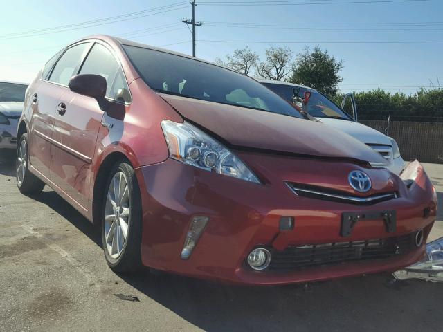 JTDZN3EU4D3210790 - 2013 TOYOTA PRIUS V SILVER photo 1