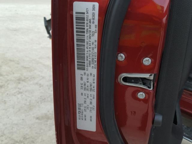 3C6RR6KTXFG711403 - 2015 RAM 1500 ST MAROON photo 10