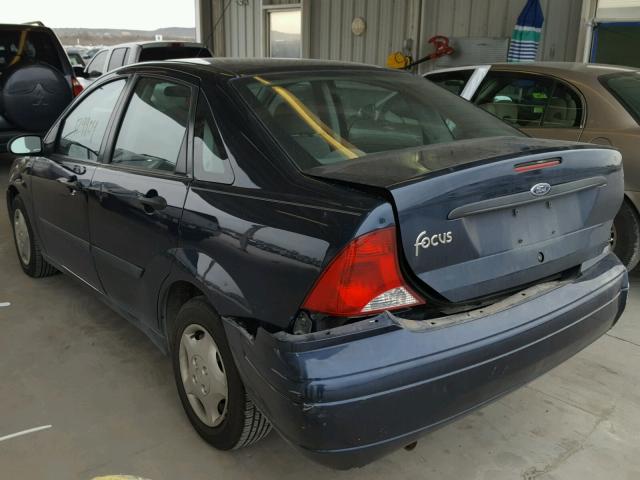 1FAFP33P13W262357 - 2003 FORD FOCUS LX BLUE photo 3