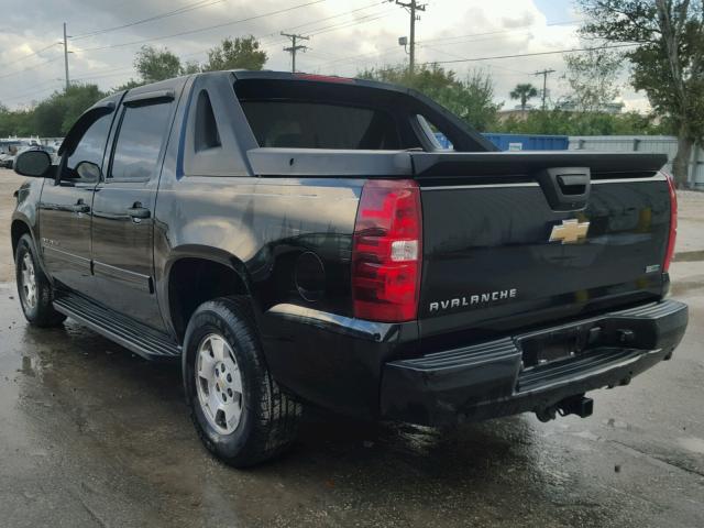 3GNNCEE04AG276740 - 2010 CHEVROLET AVALANCHE BLACK photo 3