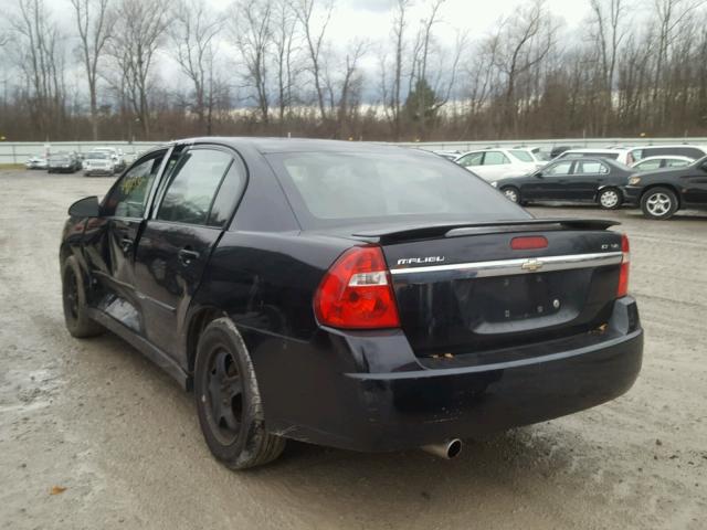 1G1ZT51866F280554 - 2006 CHEVROLET MALIBU LT BLACK photo 3