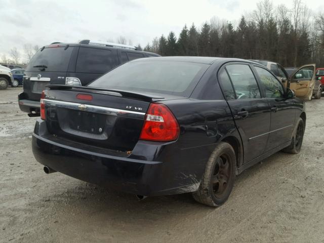 1G1ZT51866F280554 - 2006 CHEVROLET MALIBU LT BLACK photo 4