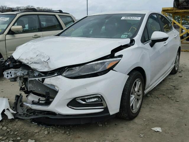 1G1BE5SM2G7326772 - 2016 CHEVROLET CRUZE LT WHITE photo 2