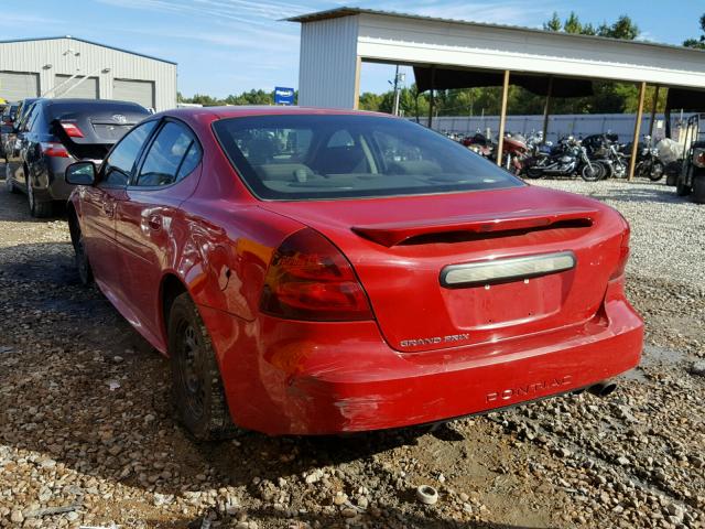 2G2WP552271215590 - 2007 PONTIAC GRAND PRIX RED photo 3