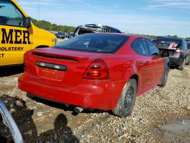 2G2WP552271215590 - 2007 PONTIAC GRAND PRIX RED photo 4