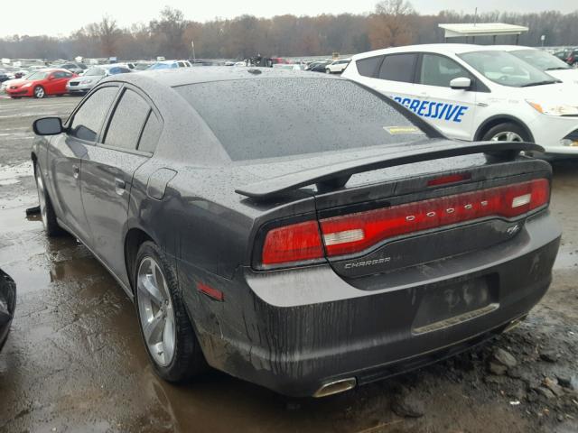 2C3CDXCT7DH634640 - 2013 DODGE CHARGER R/ GRAY photo 3