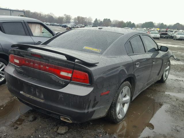 2C3CDXCT7DH634640 - 2013 DODGE CHARGER R/ GRAY photo 4