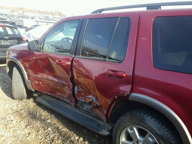 1FMDU74W03ZA75886 - 2003 FORD EXPLORER E RED photo 10