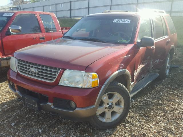 1FMDU74W03ZA75886 - 2003 FORD EXPLORER E RED photo 2