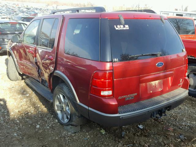 1FMDU74W03ZA75886 - 2003 FORD EXPLORER E RED photo 3