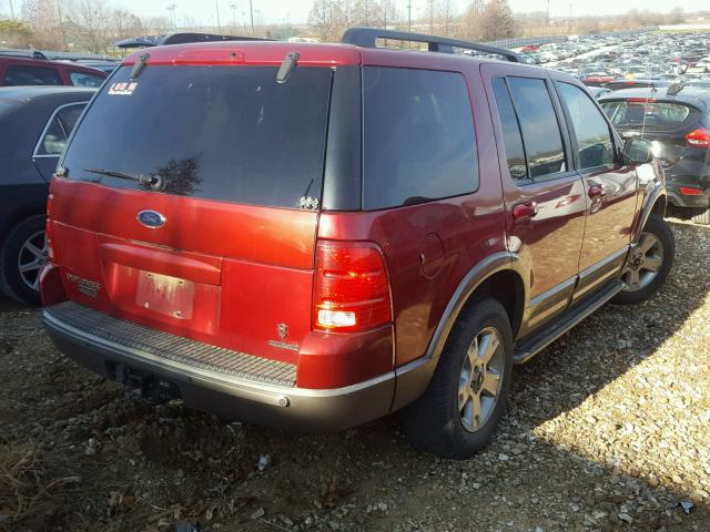 1FMDU74W03ZA75886 - 2003 FORD EXPLORER E RED photo 4