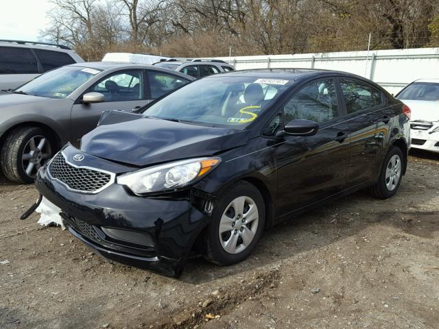 KNAFK4A60G5542370 - 2016 KIA FORTE LX BLACK photo 2