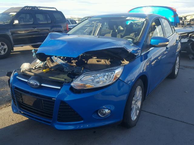 1FAHP3H22CL158113 - 2012 FORD FOCUS SEL BLUE photo 2