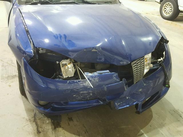 1G2JB12F437319018 - 2003 PONTIAC SUNFIRE BLUE photo 9