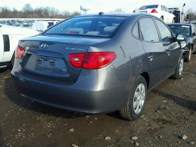 KMHDU46D58U582099 - 2008 HYUNDAI ELANTRA GL GRAY photo 4