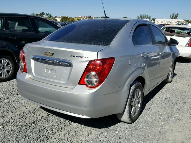 1G1JC5SH9D4164866 - 2013 CHEVROLET SONIC LT SILVER photo 4