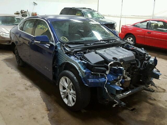 1G1125S30EU158818 - 2014 CHEVROLET IMPALA LT BLUE photo 1