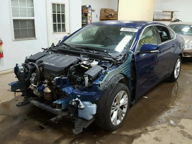 1G1125S30EU158818 - 2014 CHEVROLET IMPALA LT BLUE photo 2