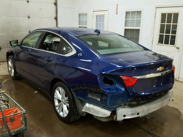 1G1125S30EU158818 - 2014 CHEVROLET IMPALA LT BLUE photo 3