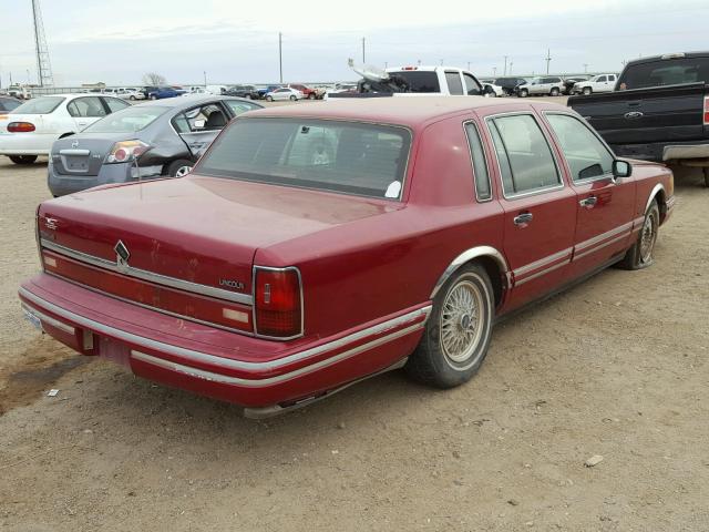 1LNLM81W3RY710443 - 1994 LINCOLN TOWN CAR E RED photo 4