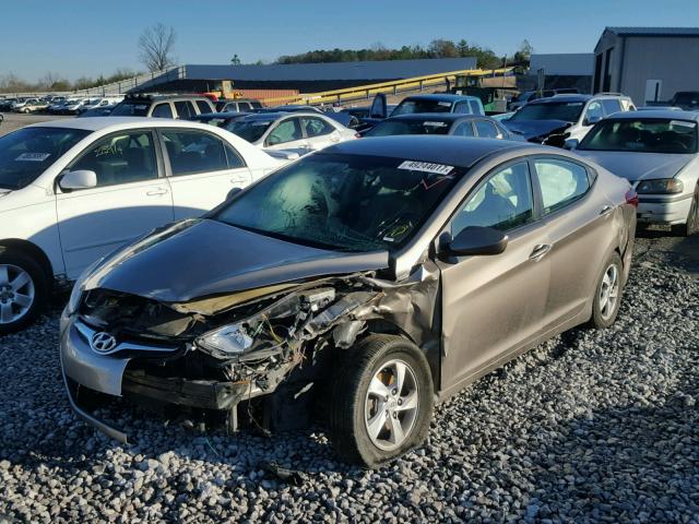 5NPDH4AE5EH508972 - 2014 HYUNDAI ELANTRA SE BROWN photo 2