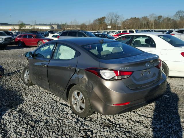 5NPDH4AE5EH508972 - 2014 HYUNDAI ELANTRA SE BROWN photo 3