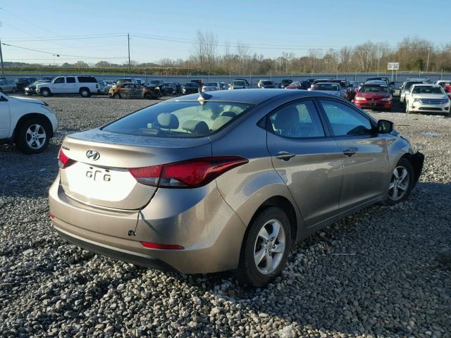 5NPDH4AE5EH508972 - 2014 HYUNDAI ELANTRA SE BROWN photo 4