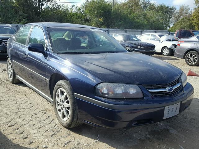 2G1WF55E529259983 - 2002 CHEVROLET IMPALA BLUE photo 1