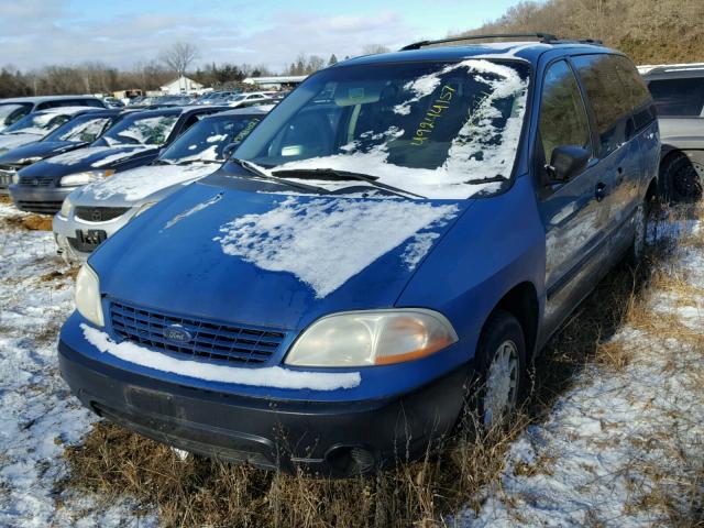 2FMZA514X1BB22122 - 2001 FORD WINDSTAR L BLUE photo 2