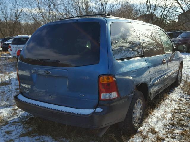 2FMZA514X1BB22122 - 2001 FORD WINDSTAR L BLUE photo 4