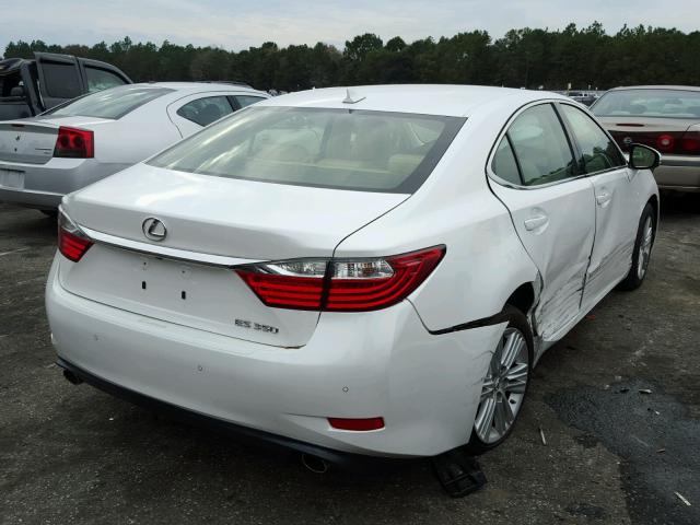 JTHBK1GGXE2128493 - 2014 LEXUS ES 350 WHITE photo 4