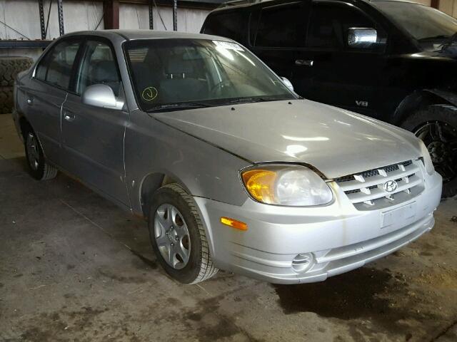 KMHCG45C65U664818 - 2005 HYUNDAI ACCENT GL SILVER photo 1