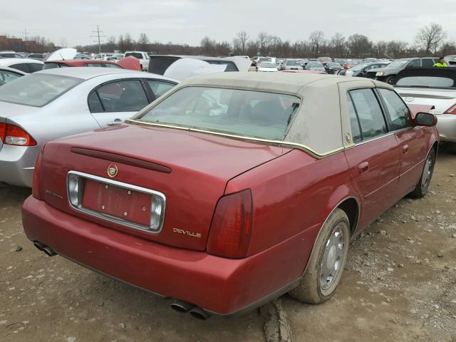 1G6KD54Y33U167544 - 2003 CADILLAC DEVILLE MAROON photo 4