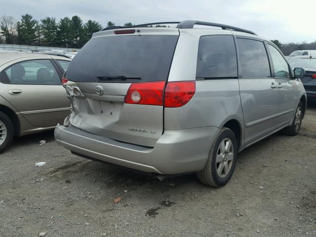 5TDKK4CCXAS289421 - 2010 TOYOTA SIENNA CE SILVER photo 4