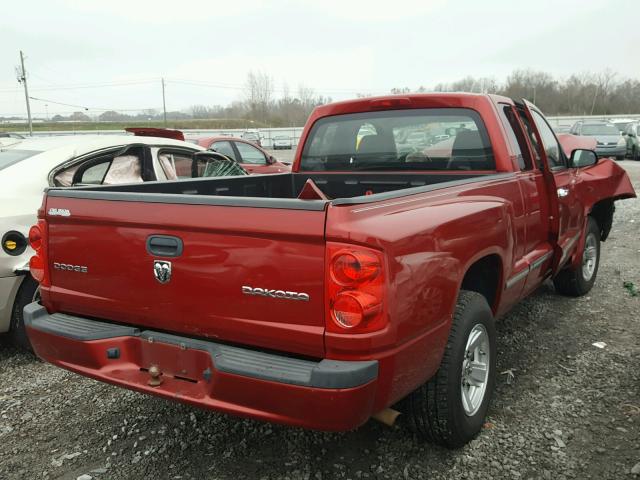 1D7CE2BK4AS107427 - 2010 DODGE DAKOTA ST RED photo 4