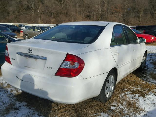 4T1BE32K33U165009 - 2003 TOYOTA CAMRY LE WHITE photo 4