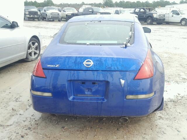 JN1AZ34D14M104040 - 2004 NISSAN 350Z COUPE BLUE photo 6