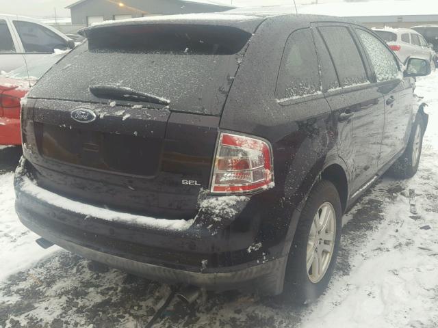 2FMDK38C57BA22589 - 2007 FORD EDGE SEL BLACK photo 4