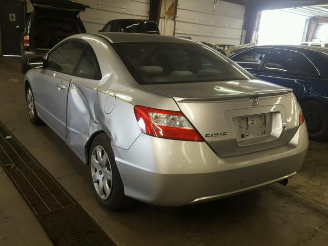 2HGFG12606H545831 - 2006 HONDA CIVIC LX SILVER photo 3