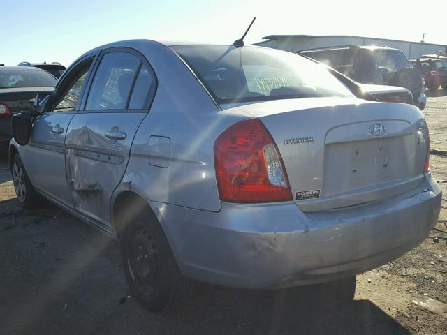 KMHCN46CX8U178618 - 2008 HYUNDAI ACCENT GLS SILVER photo 3