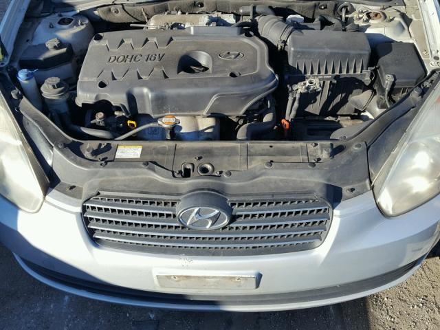 KMHCN46CX8U178618 - 2008 HYUNDAI ACCENT GLS SILVER photo 7